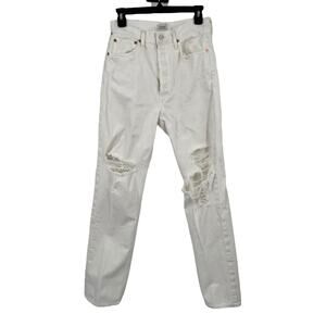 Citizens of Humanity jenas Eva high rise baggy denim white size 27